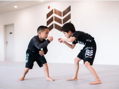 kids jiu jitsu Georgetown TX class on the mat
