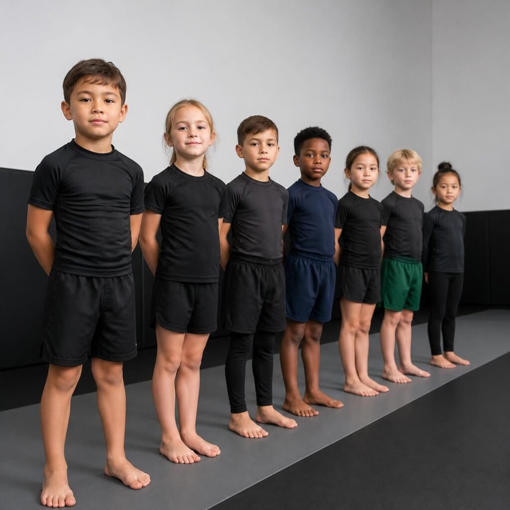 Kids jiu jitsu class in Georgetown TX building confidence against bullying